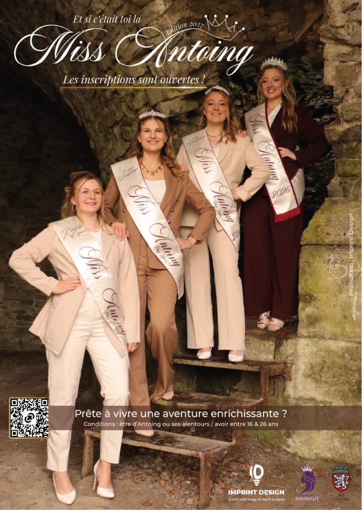 Communication événementielle Miss Antoing – création d'affiche