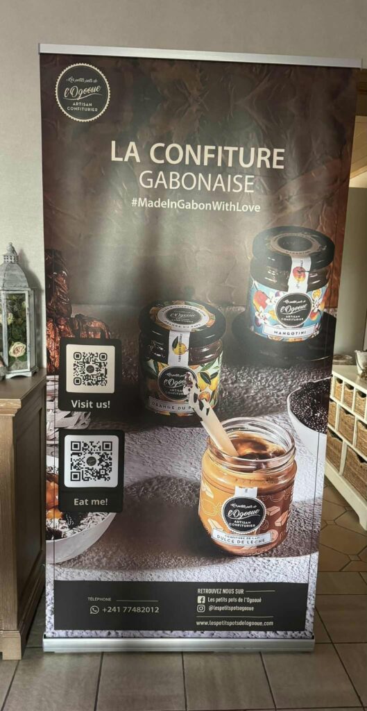 Création de roll-up pour Les Petits Pots de l'Ogooué